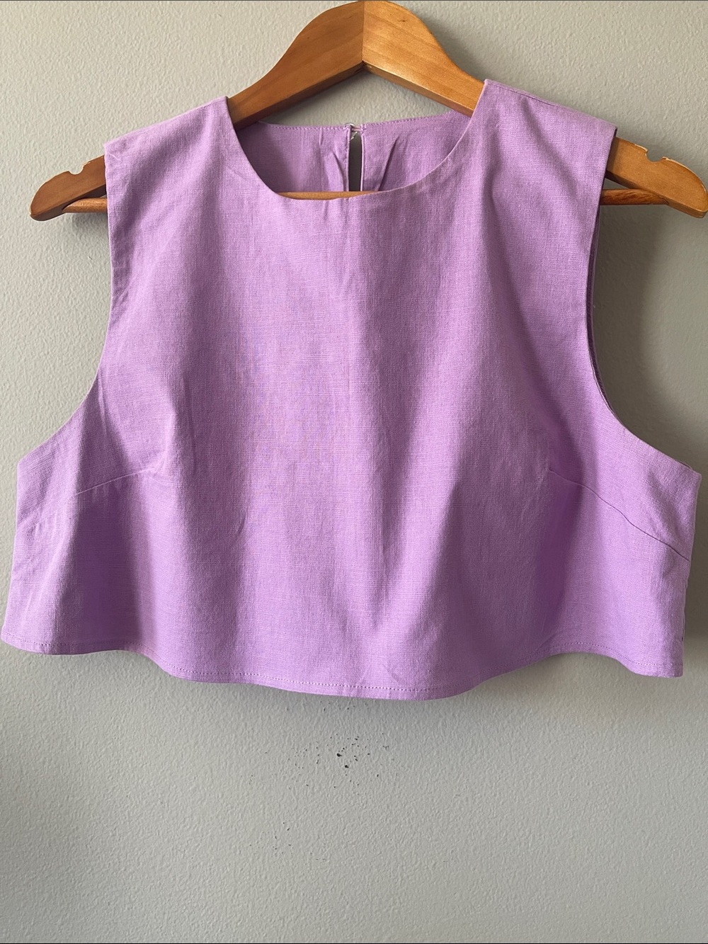 Commense Lilac Sleeveless Crop Top